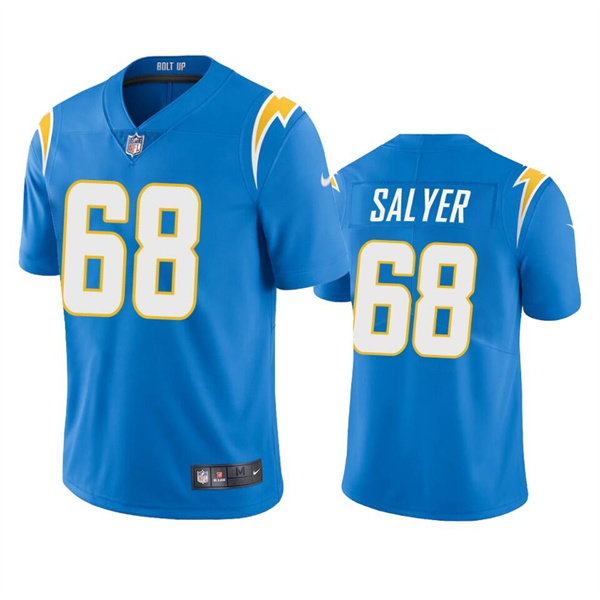 Men’s Los Angeles Chargers #68 Jamaree Salyer Blue Vapor Untouchable Limited Stitched Jersey