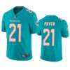 Men’s Miami Dolphins #21 Jordan Poyer Aqua Vapor Limited Football Stitched Jersey