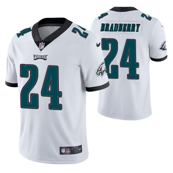 Men’s Philadelphia Eagles #24 James Bradberry White Vapor Untouchable Limited Stitched Jersey