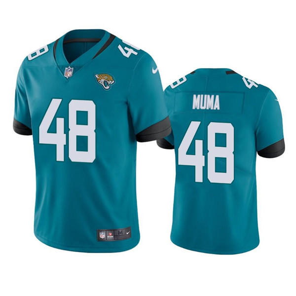 Men’s Jacksonville Jaguars #48 Chad Muma Teal Vapor Untouchable Limited Stitched Jersey