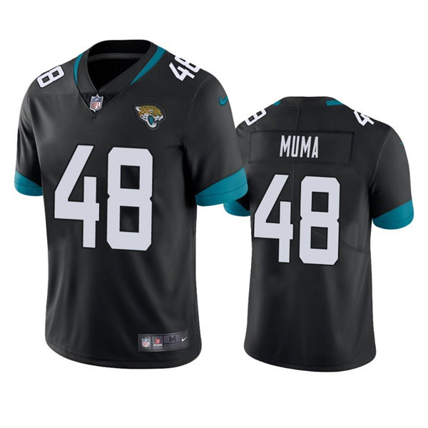 Men’s Jacksonville Jaguars #48 Chad Muma Black Vapor Untouchable Limited Stitched Jersey