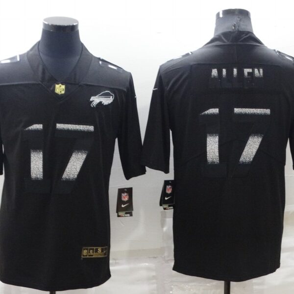Men’s Buffalo Bills #17 Josh Allen Black 2022 Shadow Vapor Untouchable Stitched Nike Limited Jersey