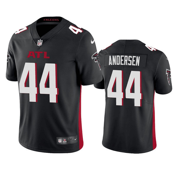 Men’s Atlanta Falcons #44 Troy Andersen Black Draft Vapor Untouchable Limited Stitched Jersey