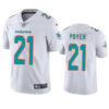 Men’s Miami Dolphins #21 Jordan Poyer White Vapor Limited Football Stitched Jersey