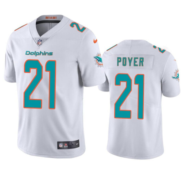 Men’s Miami Dolphins #21 Jordan Poyer White Vapor Limited Football Stitched Jersey