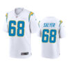 Men’s Los Angeles Chargers #68 Jamaree Salyer White Stitched Jersey