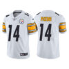 Men’s Pittsburgh Steelers #14 George Pickens White Vapor Untouchable Limited Stitched Jersey