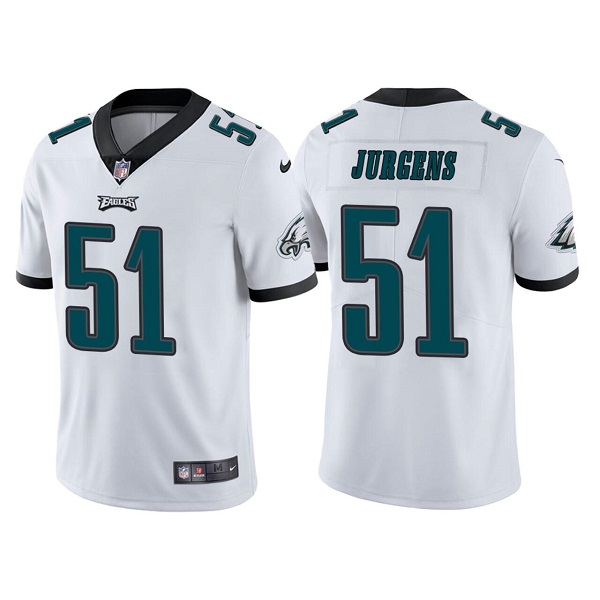 Men’s Philadelphia Eagles #51 Cameron Jurgens White Vapor Untouchable Limited Stitched Jersey