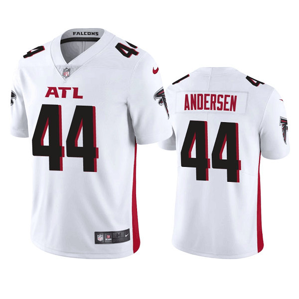 Men’s Atlanta Falcons #44 Troy Andersen White Draft Vapor Untouchable Limited Stitched Jersey