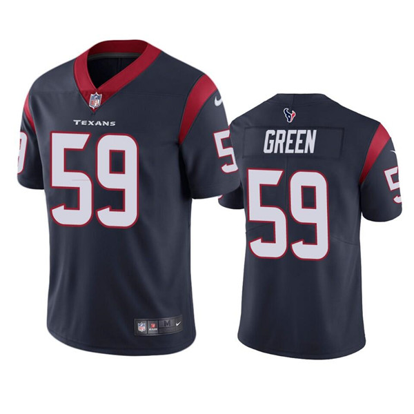 Men’s Houston Texans #59 Kenyon Green Navy Vapor Untouchable Limited Stitched Jersey