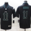 Men’s Philadelphia Eagles #11 A. J. Brown Lights Out Black Color Rush Limited Stitched Jersey