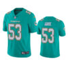 Men’s Miami Dolphins #53 Cameron Goode Aqua Vapor Untouchable Limited Stitched Football Jersey
