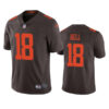 Men’s Cleveland Browns #18 David Bell Brown Vapor Untouchable Limited Stitched Jersey
