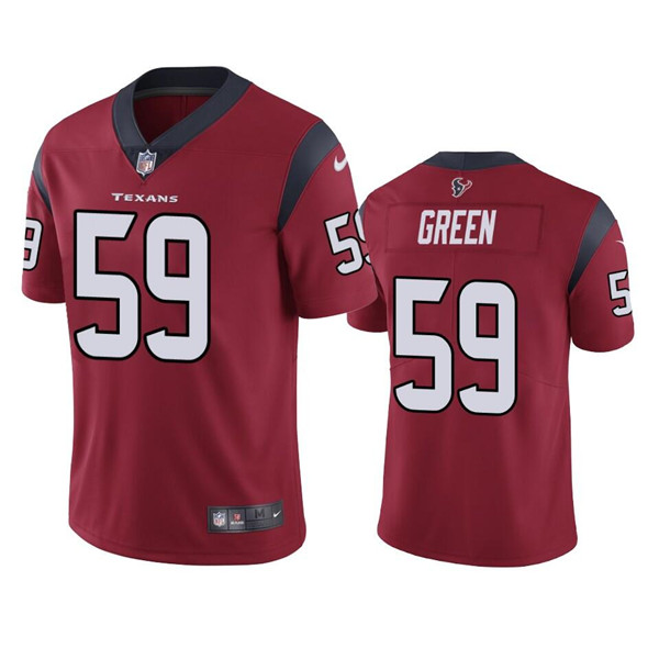 Men’s Houston Texans #59 Kenyon Green Red Vapor Untouchable Limited Stitched Jersey
