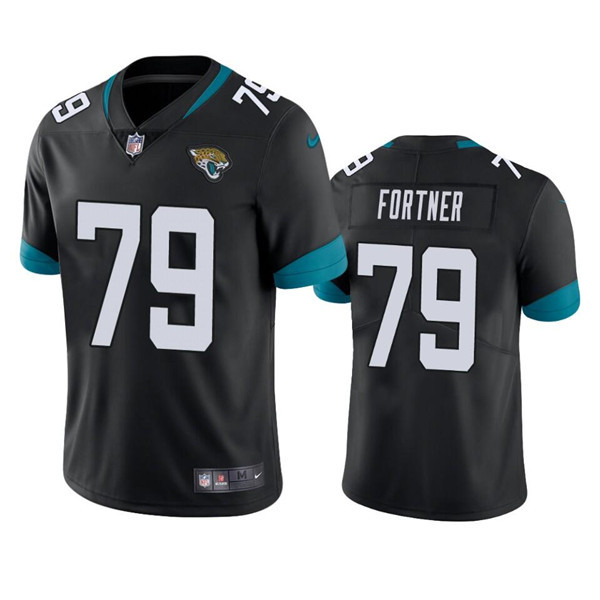 Men’s Jacksonville Jaguars #79 Luke Fortner Black Vapor Untouchable Limited Stitched Jersey