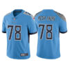 Men’s Tennessee Titans #78 Nicholas Petit-Frere Blue Vapor Untouchable Stitched Jersey