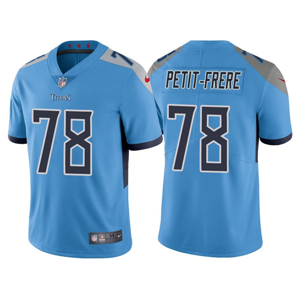 Men’s Tennessee Titans #78 Nicholas Petit-Frere Blue Vapor Untouchable Stitched Jersey