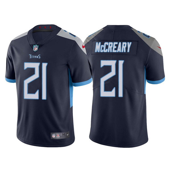 Men’s Tennessee Titans #21 Roger McCreary Navy Vapor Untouchable Stitched Jersey