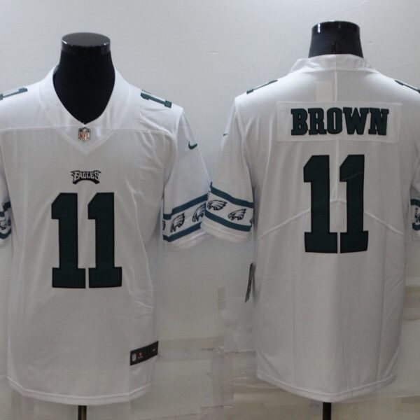 Men’s Philadelphia Eagles #11 A. J. Brown White 2019 NEW Vapor Untouchable Stitched NFL Nike Limited Jersey