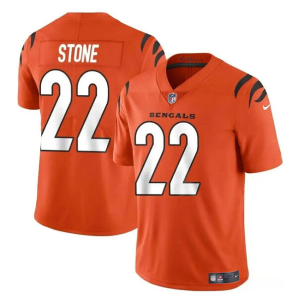 Men’s Cincinnati Bengals #22 Geno Stone Orange Vapor Untouchable Limited Football Stitched Jersey