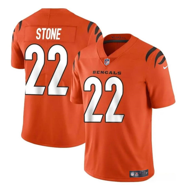Men’s Cincinnati Bengals #22 Geno Stone Orange Vapor Untouchable Limited Football Stitched Jersey