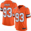 Men’s Denver Broncos #93 Jared Crick Orange 2016 Color Rush Stitched NFL Nike Limited Jersey