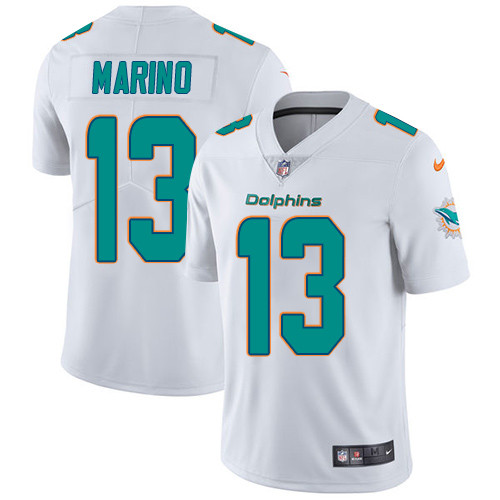 Nike Miami Dolphins #13 Dan Marino White Men’s Stitched NFL Vapor Untouchable Limited Jersey