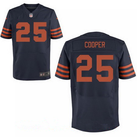 Men’s Chicago Bears #25 Marcus Cooper Blue With Orange Alternate Stitched NFL Nike Elite Jersey