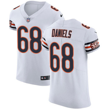 Nike Chicago Bears #68 James Daniels White Men’s Stitched NFL Vapor Untouchable Elite Jersey
