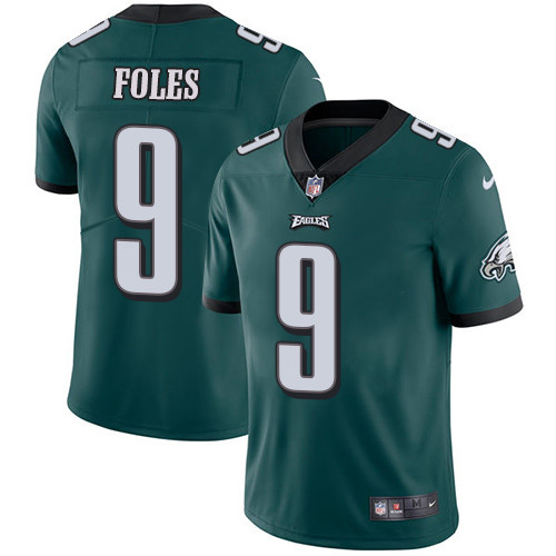 Nike Eagles #9 Nick Foles Midnight Green Team Color Men’s Stitched NFL Vapor Untouchable Limited Jersey