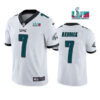 Men’s Philadelphia Eagles #7 Haason Reddick White Super Bowl LVII Patch Vapor Untouchable Limited Stitched Jersey