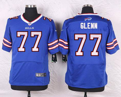 Men’s Buffalo Bills #77 Cordy Glenn Royal Blue Team Color NFL Nike Elite Jersey