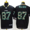 Nike Green Bay Packers #87 Jordy Nelson Black With Camo Elite Jersey