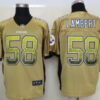 Nike Pittsburgh Steelers #58 Jack Lambert Drift Fashion Yellow Elite Jersey