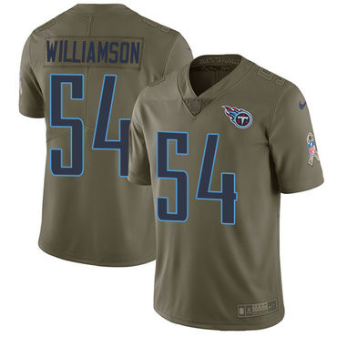 Nike Tennessee Titans #54 Avery Williamson Olive Men’s Stitched NFL Limited 2017 Salute to Service Jersey