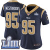 Women’s Los Angeles Rams #95 Ethan Westbrooks Navy Blue Nike NFL Home Vapor Untouchable Super Bowl LIII Bound Limited Jersey