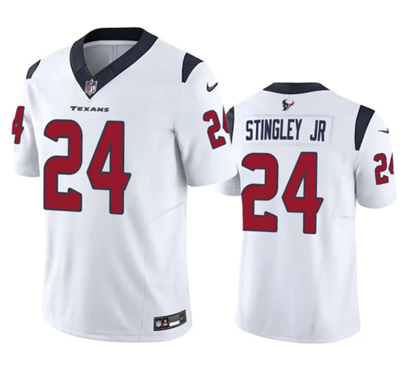 Men’s Houston Texans #24 Derek Stingley Jr. White 2023 F.U.S.E Vapor Untouchable Stitched Football Jersey