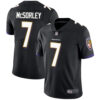 Ravens #7 Trace McSorley Black Alternate Men’s Stitched Football Vapor Untouchable Limited Jersey