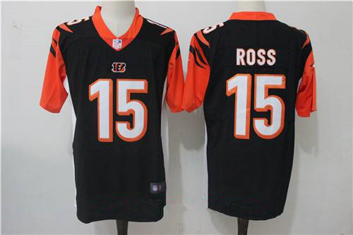 Men’s Cincinnati Bengals #15 John Ross Black 2017 Vapor Untouchable Stitched NFL Nike Limited Jersey