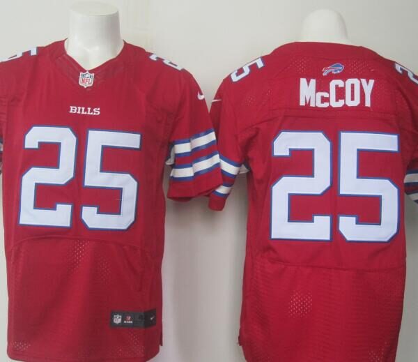 Men’s Buffalo Bills #25 LeSean McCoy Red 2015 NFL Nike Elite Jersey