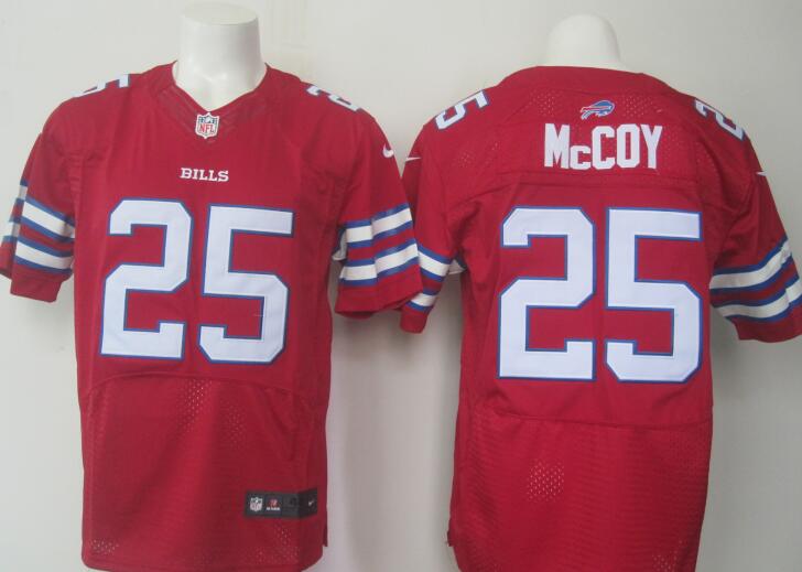 Men’s Buffalo Bills #25 LeSean McCoy Red 2015 NFL Nike Elite Jersey