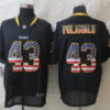 Nike Pittsburgh Steelers #43 Troy Polamalu 2014 USA Flag Fashion Black Elite Jersey