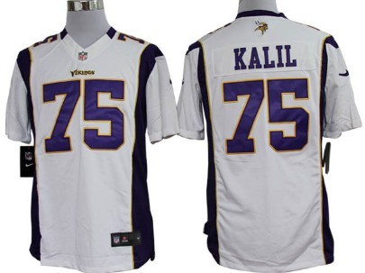 Nike Minnesota Vikings #75 Matt Kalil White Limited Jersey
