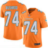 Men’s Miami Dolphins #74 Jermon Bushrod Orange 2016 Color Rush Stitched NFL Nike Limited Jersey