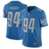 Men’s Detroit Lions #94 Ezekiel Ansah Nike Blue 2017 Limited Jersey