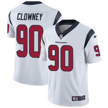Nike Houston Texans #90 Jadeveon Clowney White Men’s Stitched NFL Vapor Untouchable Limited Jersey