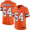Nike Broncos #54 Brandon Marshall Orange Men’s Stitched NFL Limited Rush Jersey
