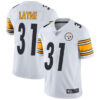 Steelers #31 Justin Layne White Men’s Stitched Football Vapor Untouchable Limited Jersey