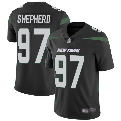New York Jets #97 Nathan Shepherd Black Alternate Men’s Stitched Football Vapor Untouchable Limited Jersey