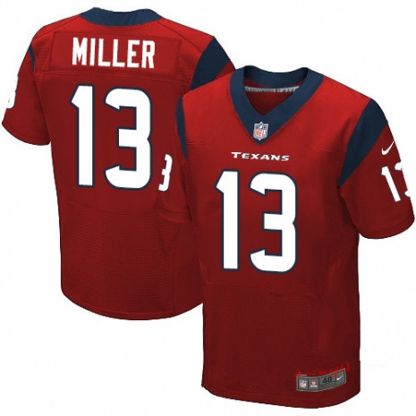 Men’s Houston Texans #13 Braxton Miller Red Alternate Stitched NFL Nike Elite Jersey